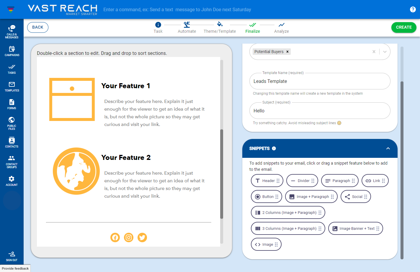 Create Personalized Messages